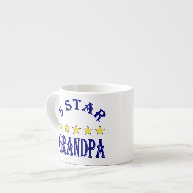 Five Star Grandpa Espresso Cup (Front Left)