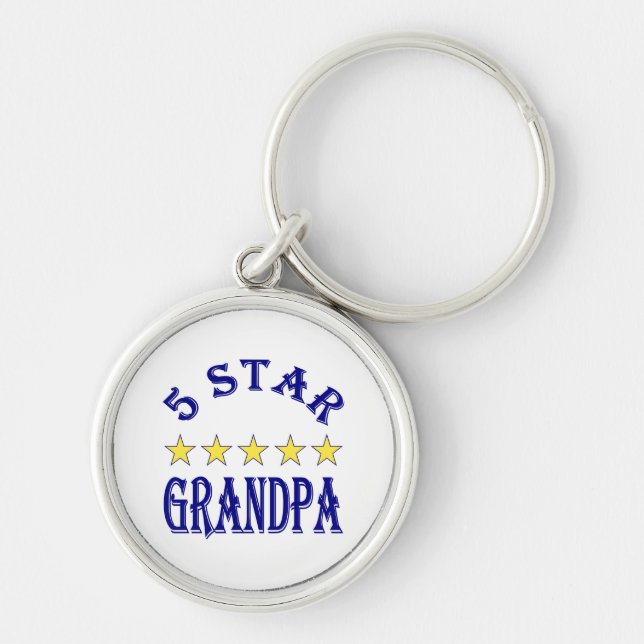 Five Star Grandpa Keychain (Front)