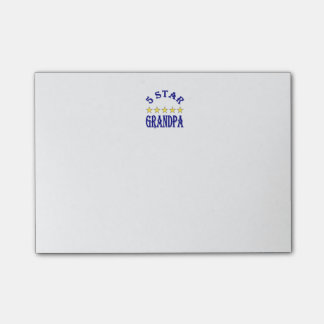 Five Star Grandpa Post-it Notes