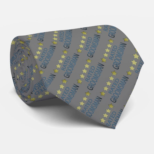 Five Star Groomsman Tie (Rolled)