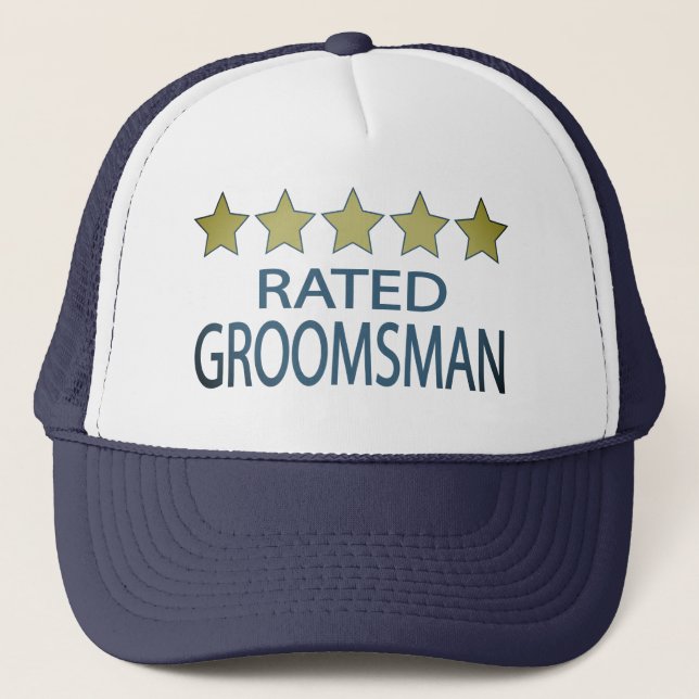 Five Star Groomsman Trucker Hat (Front)