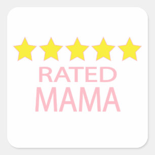 Five Star Mama Square Sticker