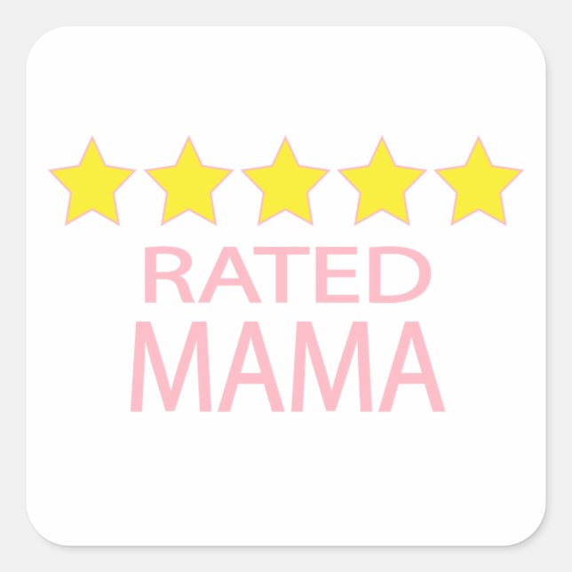 Five Star Mama Square Sticker (Front)