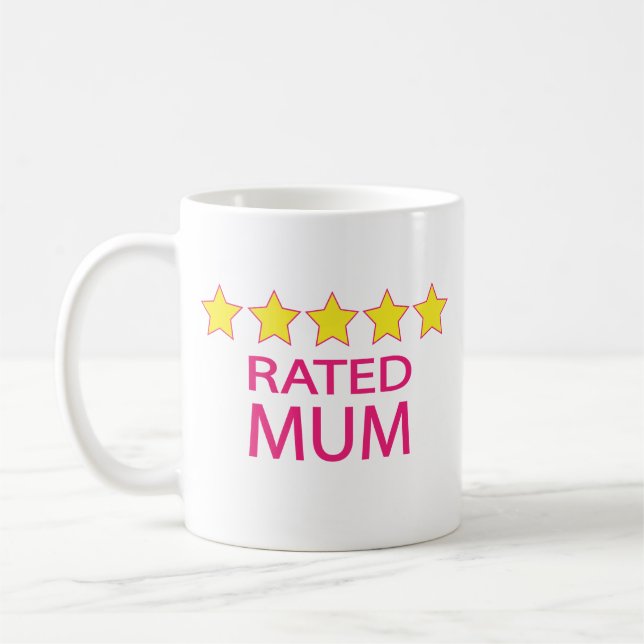 Five Star Mum Coffee Mug (Left)
