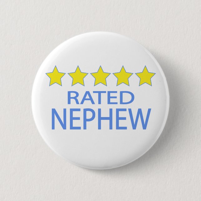 Five Star Nephew 2 Inch Round Button (Front)