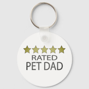 Five Star Pet Dad Keychain