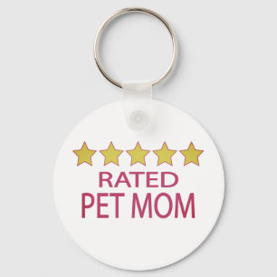 Five Star Pet Mom Keychain