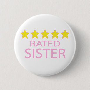 Five Star Sister 2 Inch Round Button