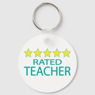 Five Star Teacher Keychain