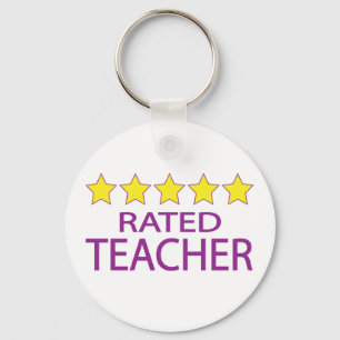 Five Star Teacher Keychain