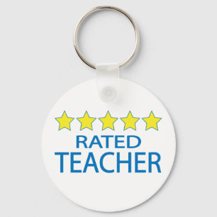Five Star Teacher Keychain