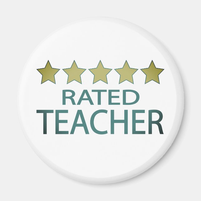 Five Star Teacher Magnet (Front)
