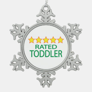Five Star Toddler Snowflake Pewter Christmas Ornament