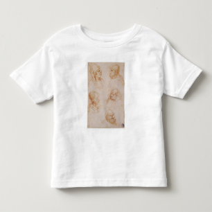 Five Studies of Grotesque Faces (red chalk on pape Toddler T-shirt