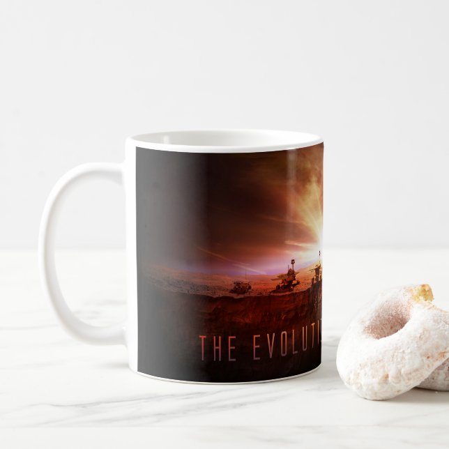 Five Successful Mars Rovers Coffee Mug (With Donut)