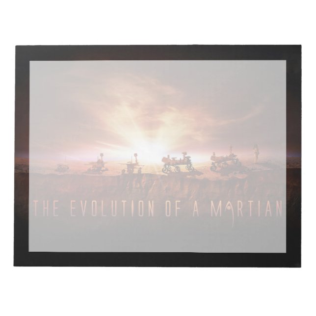 Five Successful Mars Rovers Notepad (Front)