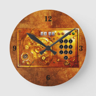Five to of 12 Steampunk clock Grunge