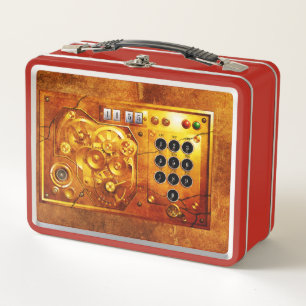 Five to of 12 Steampunk clock Grunge Case-Mate iPh Metal Lunch Box
