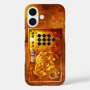 Five to of 12 Steampunk clock Grunge iPhone 16 Case