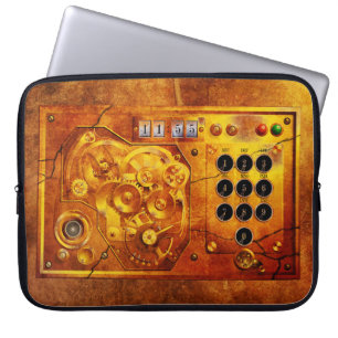 Five to of 12 Steampunk clock Grunge Laptop Sleeve