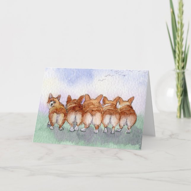 Five walk away together card (Front)