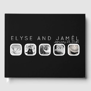 five window wedding guest book