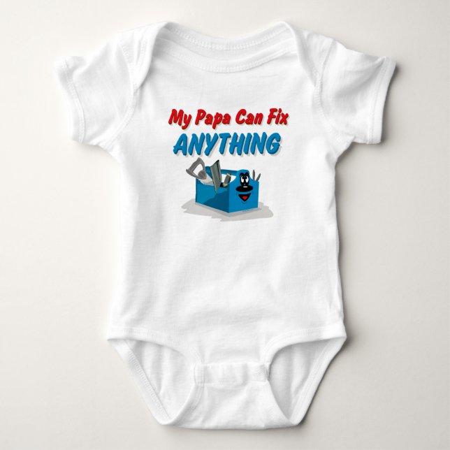 Fix Anything Papa Baby Bodysuit (Front)