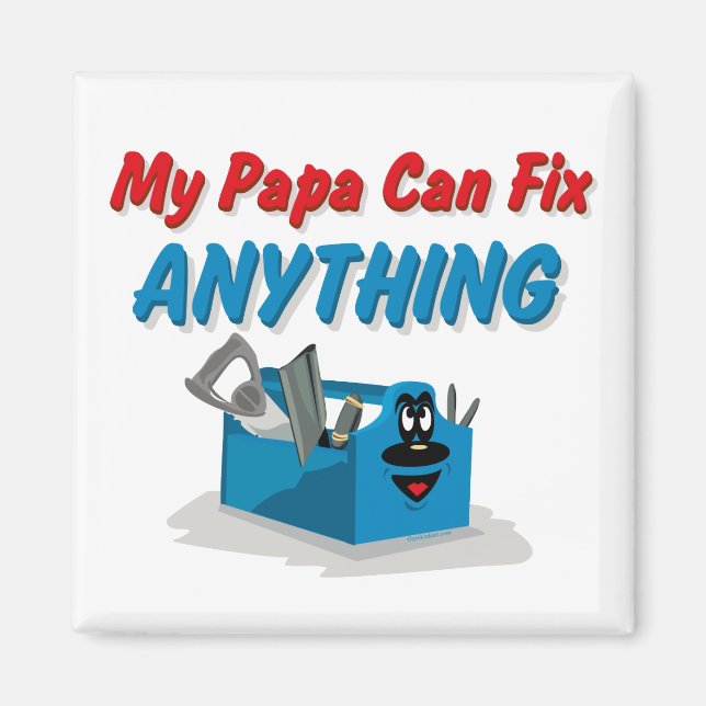 Fix Anything Papa Magnet (Front)