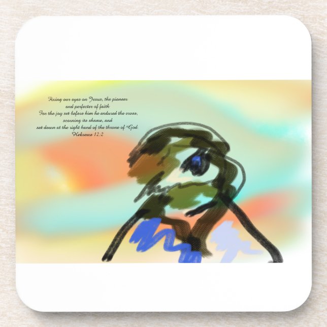 fix eye jesus coaster (Front)