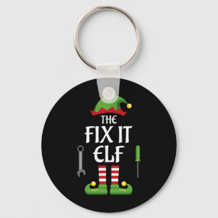Fix It Elf Family Matching Group Christmas Keychain