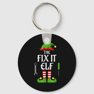 Fix It Elf Family Matching Group Christmas Keychain