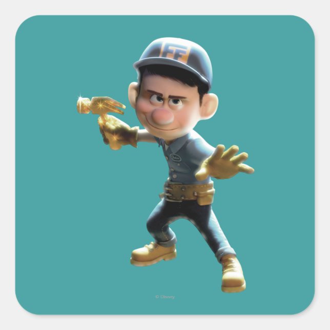 Fix-It Felix Jr. 1 Square Sticker (Front)