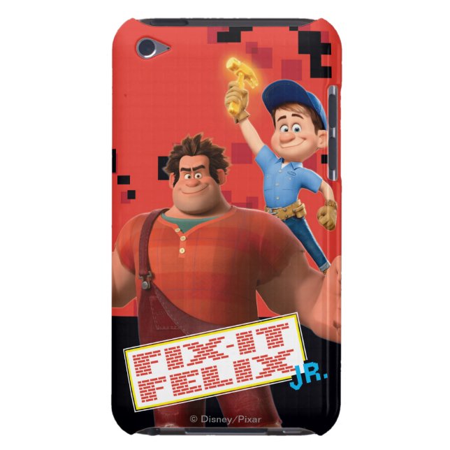 Fix-It Jr Holding Hammer in the Air iPod Touch Case-Mate Case (Back)
