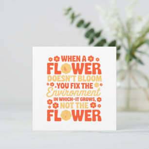 Fix the Environment, Not the Flower