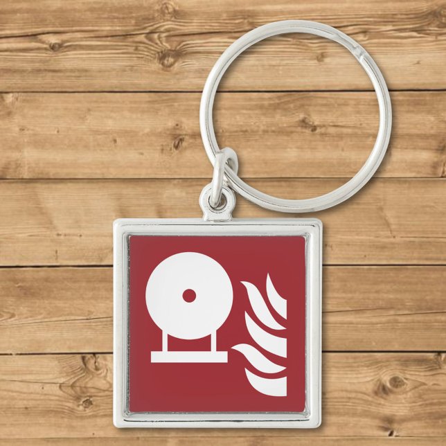 Fixed Fire Extinguisher Bottle Safety Sign Keychain (Creator Uploaded)