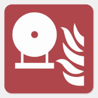 Fixed Fire Extinguisher Bottle Safety Sign