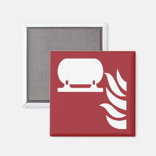 Fixed Fire Extinguisher Installation Safety Sign Magnet