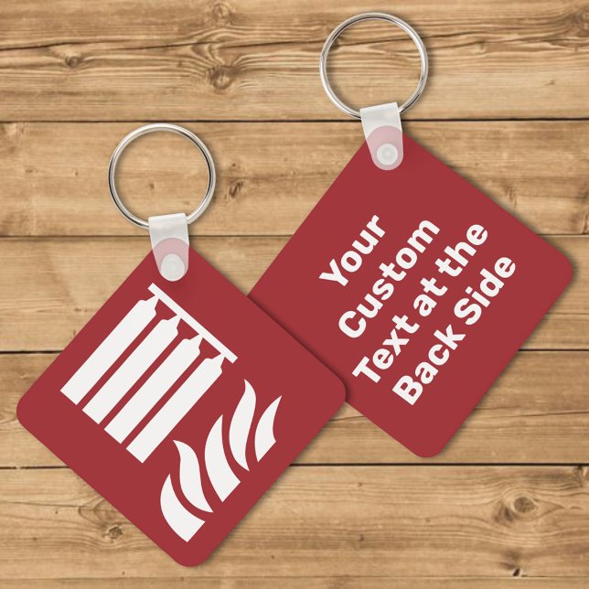 Fixed Fire Extinguishing Battery Safety Sign Keychain (Creator Uploaded)