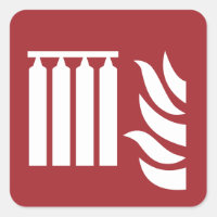 Fixed Fire Extinguishing Battery Safety Sign