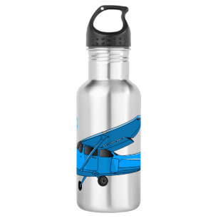 Fixed-wing aircraft cartoon illustration 532 ml water bottle
