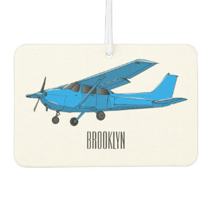 Fixed-wing aircraft cartoon illustration air freshener
