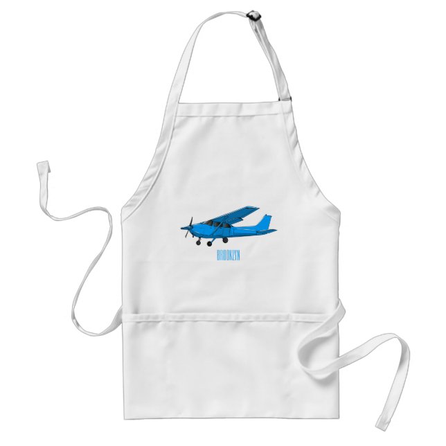 Fixed-wing aircraft cartoon illustration standard apron (Front)