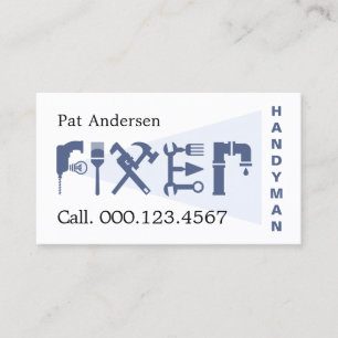 Fixer Handyman Odd Jobs Man Business Card