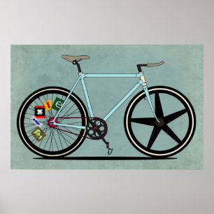 Fixie Bike Poster