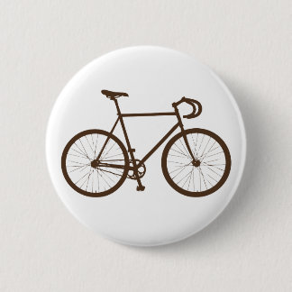 Fixie (Brown) 2 Inch Round Button