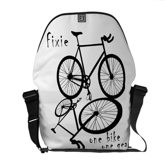 Fixie - one bike one gear messenger bag