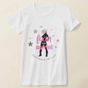 Fixin' The Bride Disco Bachelorette ID925 T-Shirt