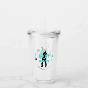 Fixin' The Bride Disco Bachelorette Teal ID925 Acrylic Tumbler
