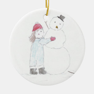 Fixing Frosty Ceramic Ornament