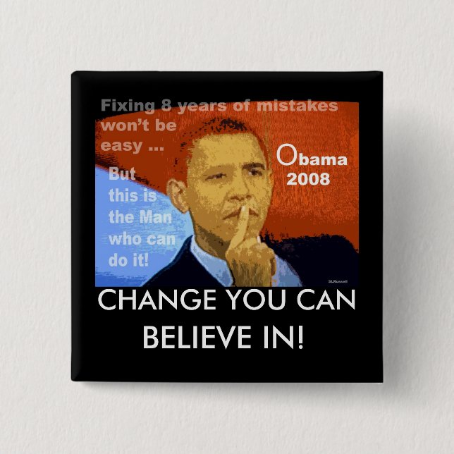 FIXING PROBLEMS 2 INCH SQUARE BUTTON (Front)